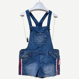 Arizona Jean Co. Kids Plus 14 1/2 Denim Shortalls Shorts Overalls Blue NWT
